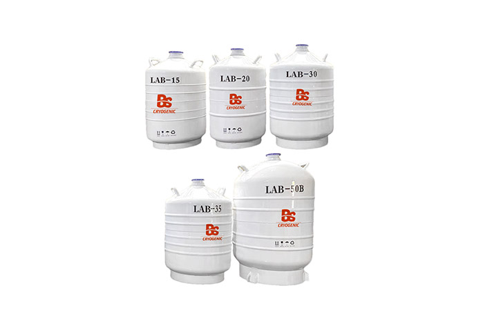 Laboratory liquid nitrogen tanks