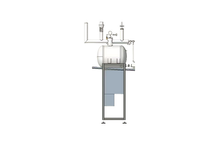 Liquid nitrogen gas-liquid separator